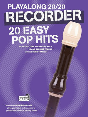 Play Along 20/20 Recorder: 20 Easy Pop Hits,Used