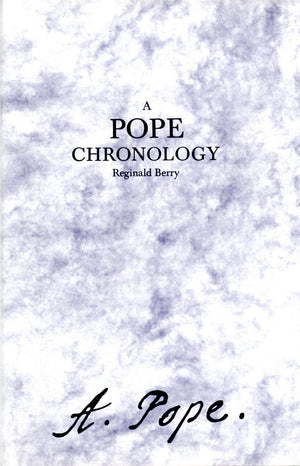 A Pope Chronology,Used