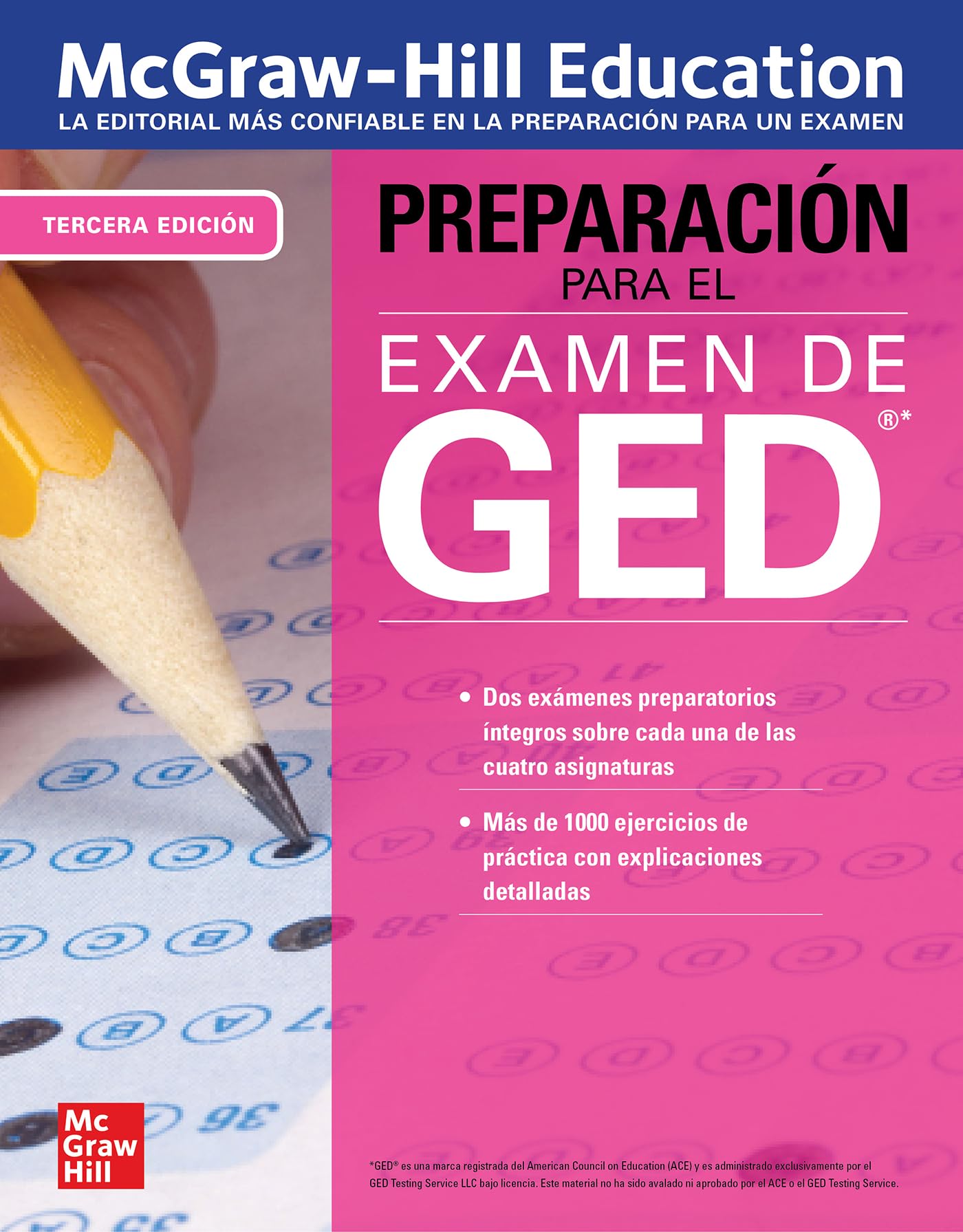 McGrawHill Education Preparacion para el Examen de GED, Tercera edicion (Spanish Edition),Used