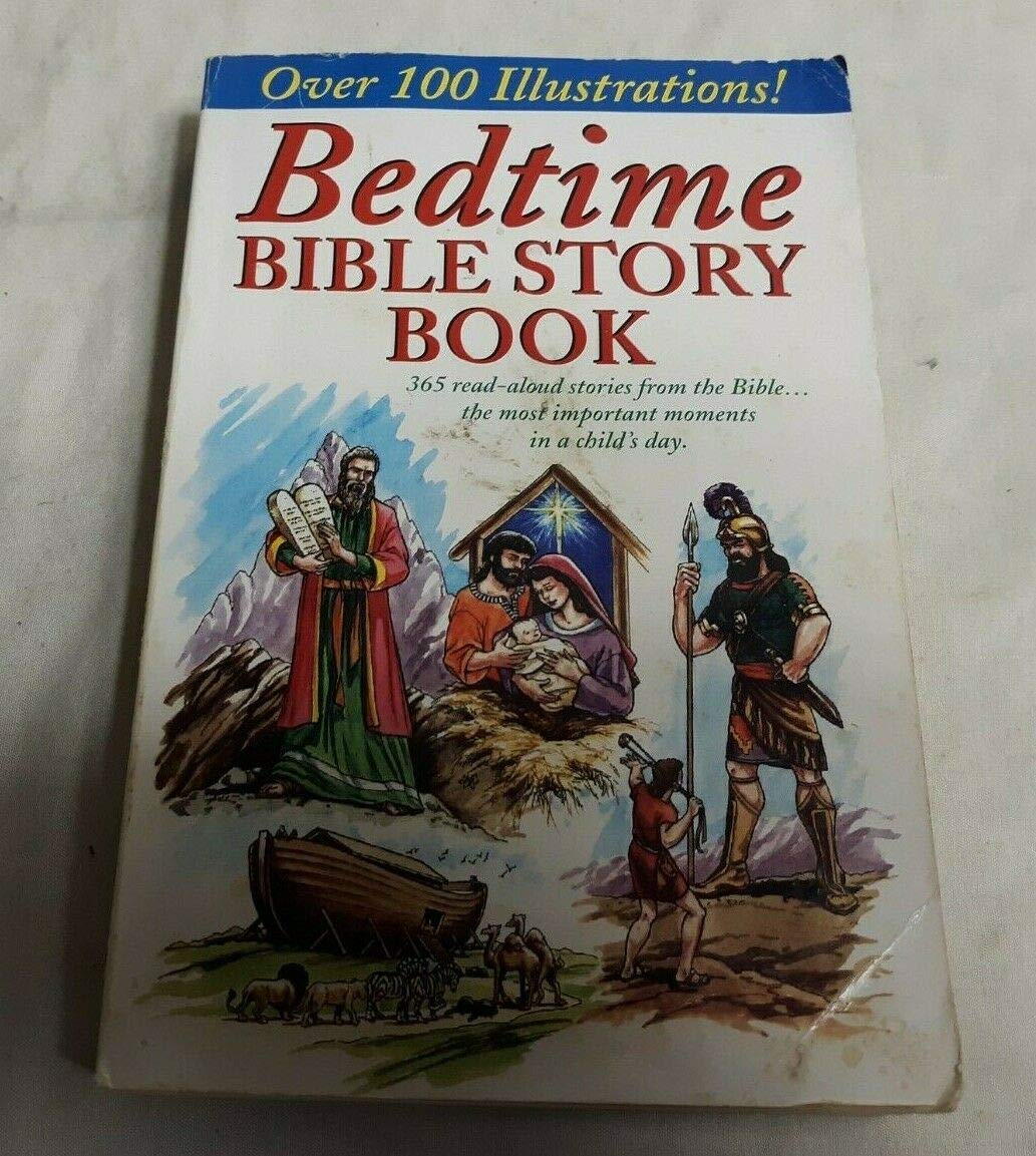 Bedtime Bible Story Book, Over 100 Illustrations,Used