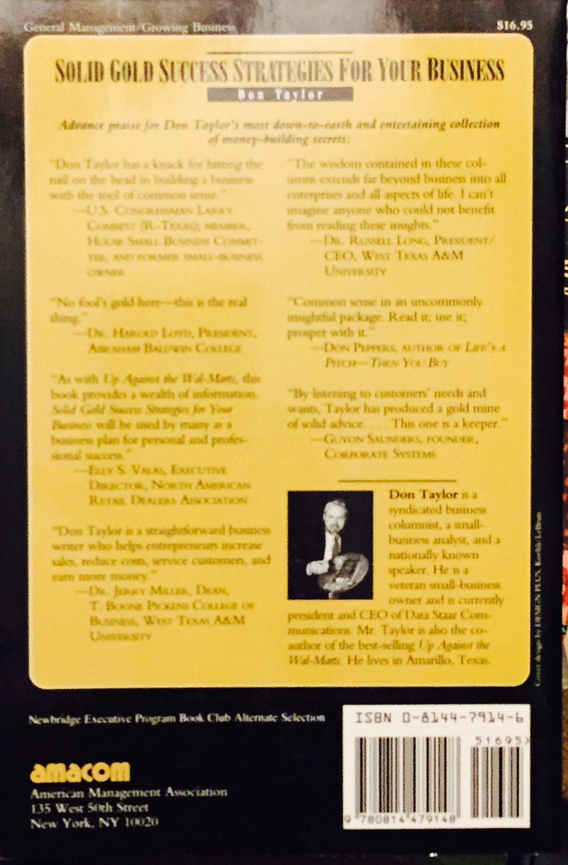 Solid Gold Success Strategies for Your Business,Used