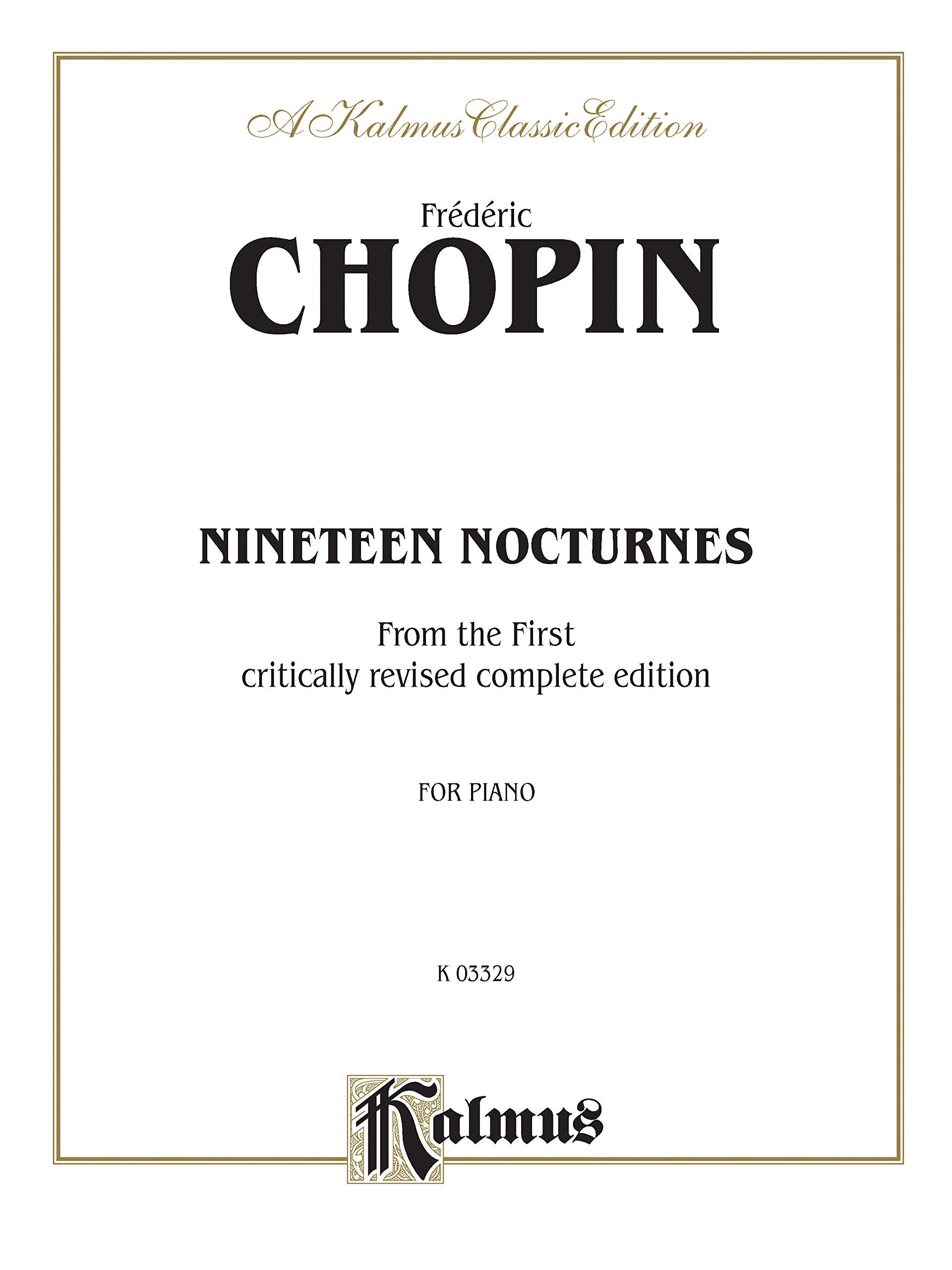 Nineteen Nocturnes: From the First Critically Revised Complete Edition (Kalmus Edition),Used