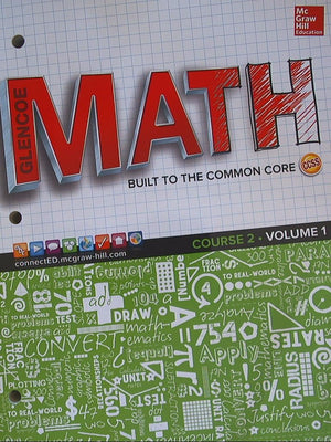 Glencoe Math, Course 2, Student Edition, Volume 1 (Math Applic & Conn Crse)-used
