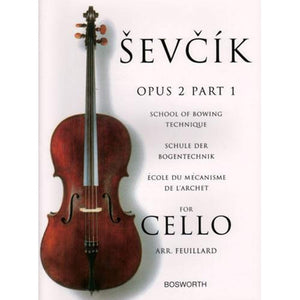 Sevcik for Cello  Opus 2, Part 1: School of Bowing Technique,Used