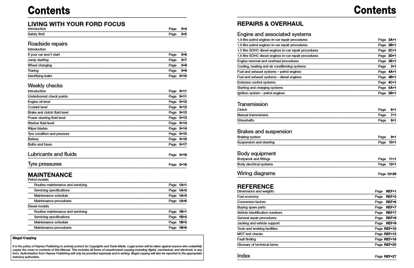 Ford Focus petrol & diesel (Oct '14'18) 64 to 18,Used