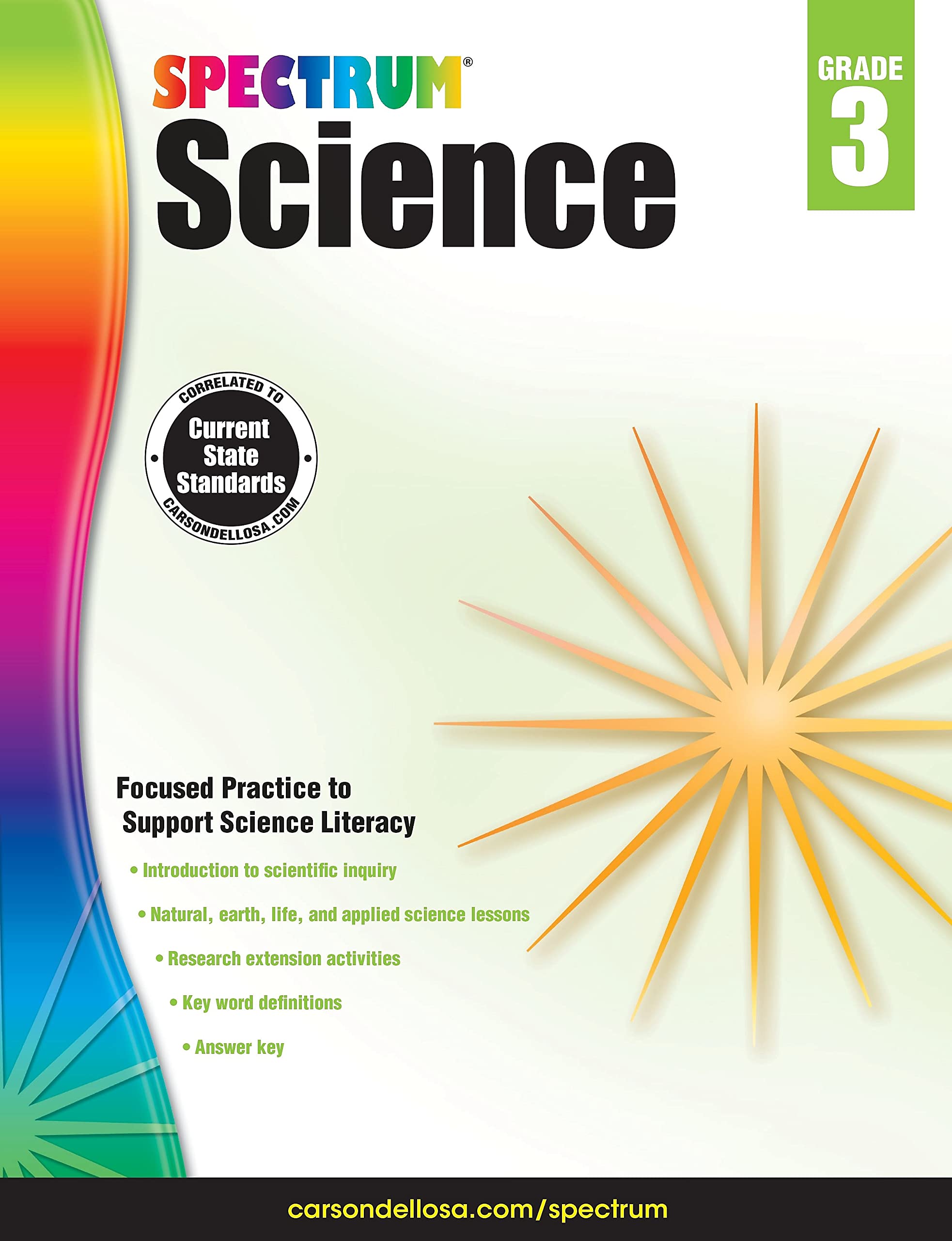 Spectrum 3rd Grade Science Workbooks, Ages 8 to 9, Grade 3 Science, Physical, Space, Earth, and Life Science, the History and Na,New