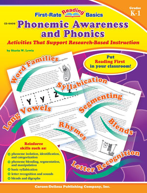 Phonemic Awareness and Phonics, Grades K  1 (FirstRate Reading Basics),Used