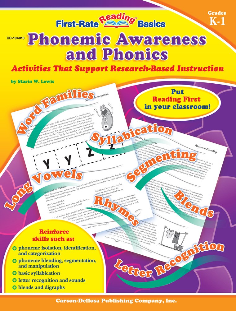 Phonemic Awareness and Phonics, Grades K  1 (FirstRate Reading Basics),Used