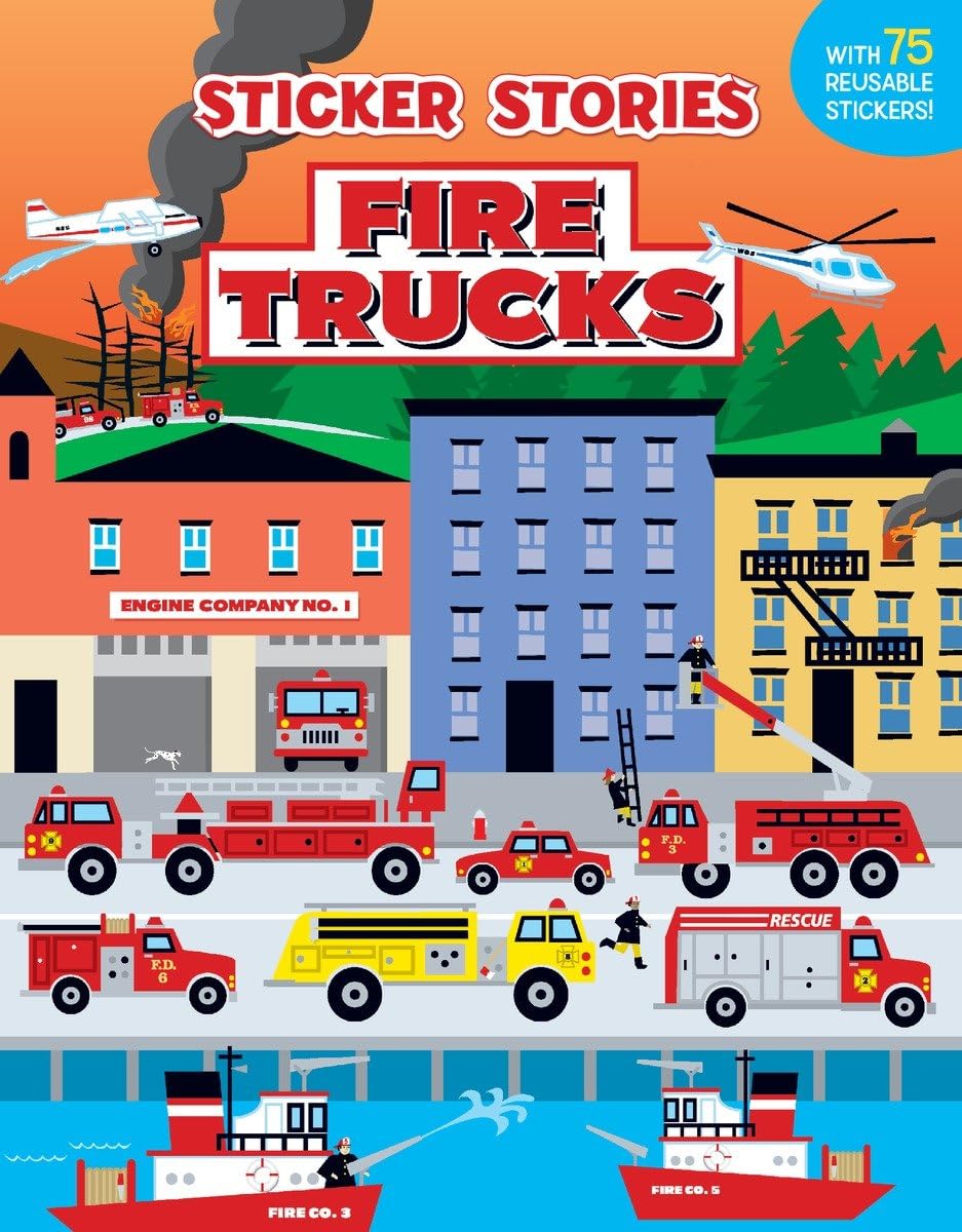 Fire Trucks (Sticker Stories),Used