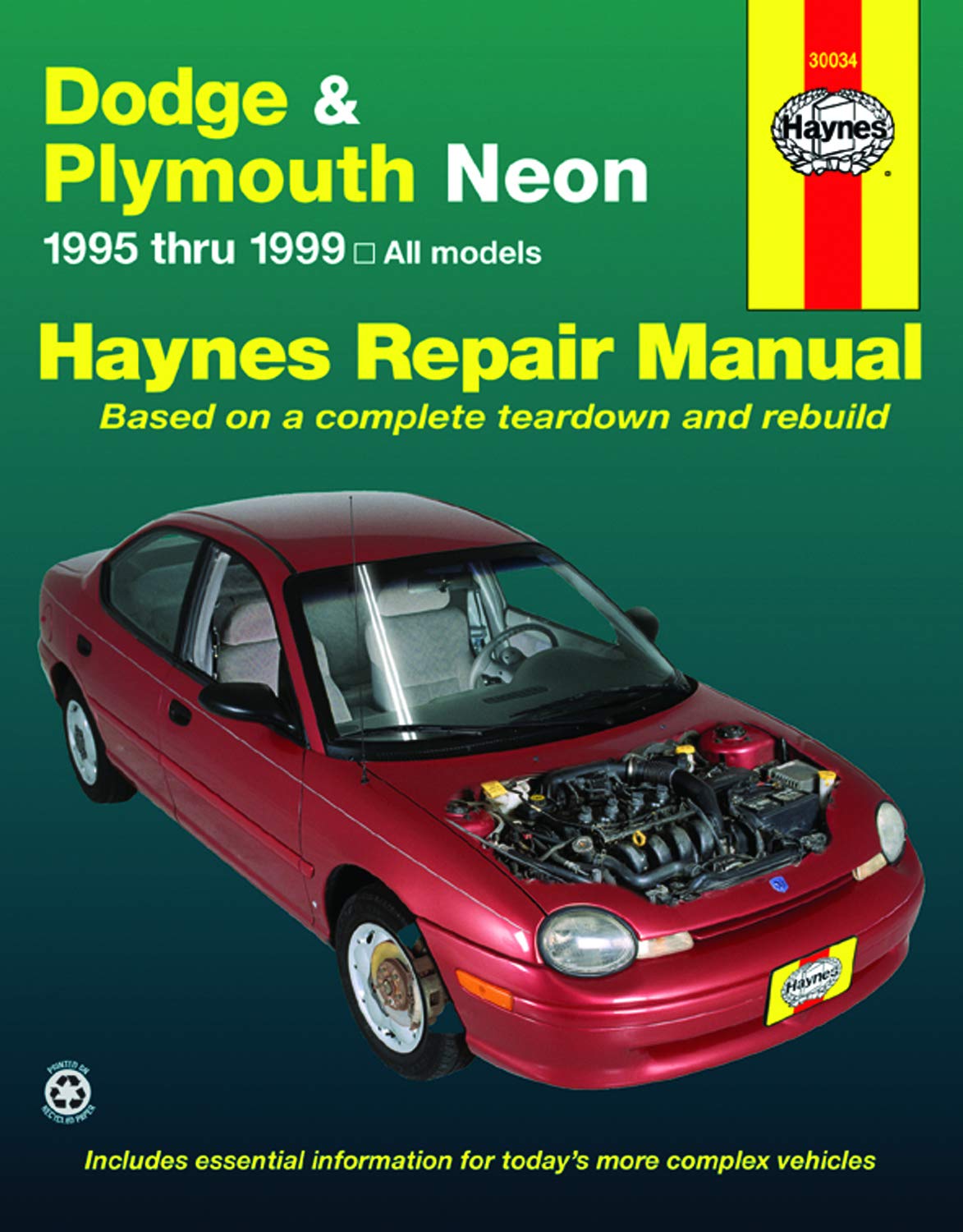 Dodge & Plymouth Neon (9599) Haynes Repair Manual (Haynes Repair Manuals),New