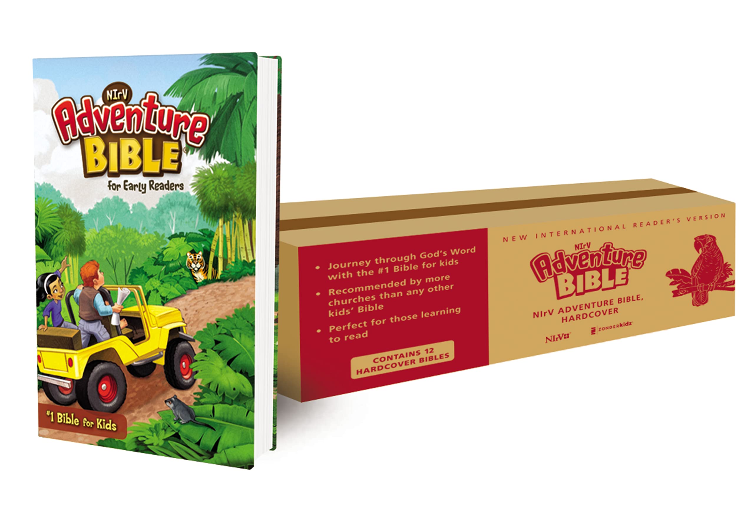 NIrV, Adventure Bible for Early Readers, Hardcover, Full Color, Case of 12,Used