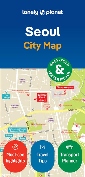 Lonely Planet Seoul City Map,New
