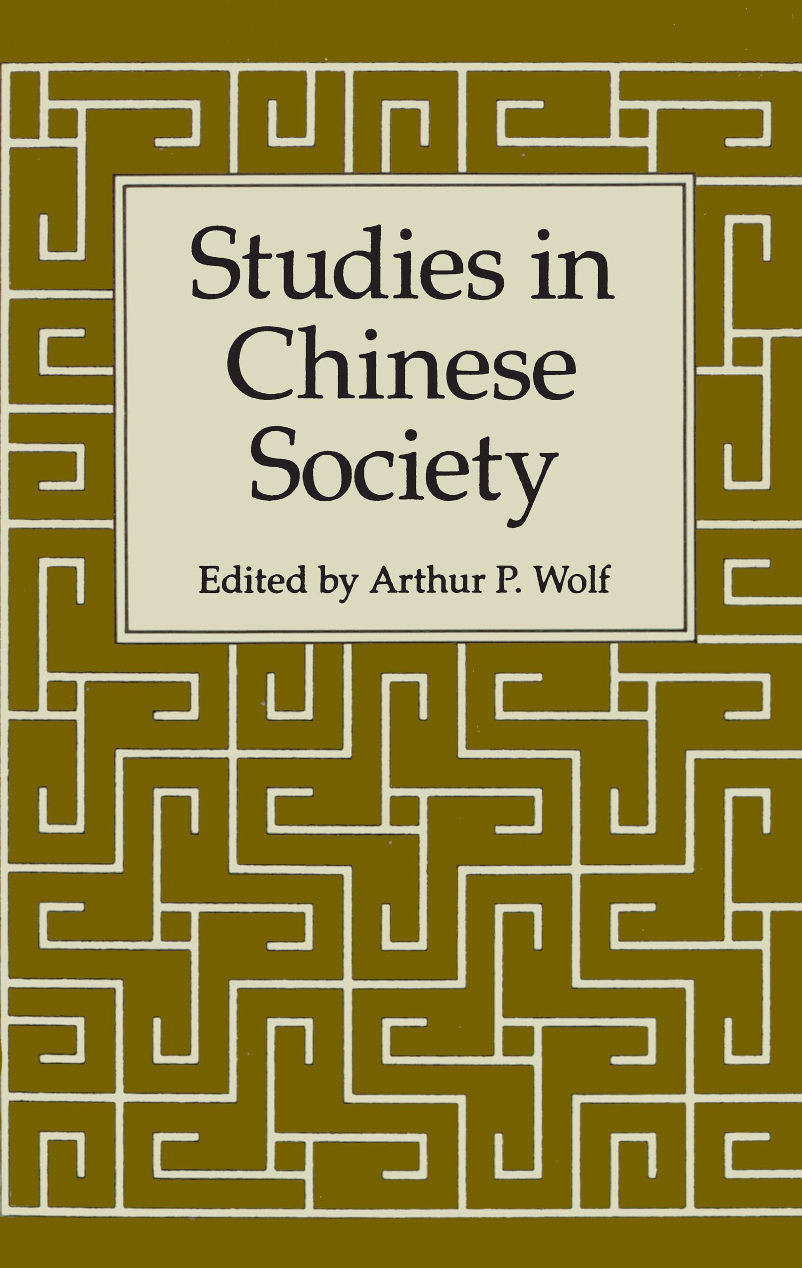 Studies In Chinese Society,Used