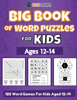 Big Book Of Word Puzzles For Kids Ages 1214  120 Word Games For Kids Aged 1214,Used