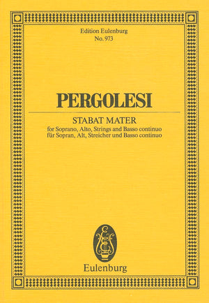 Stabat Mater: Score (Edition Eulenburg),Used
