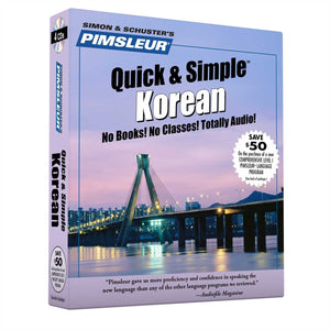 Pimsleur Korean Quick & Simple Course  Level 1 Lessons 18 Cd: Learn To Speak And Understand Korean With Pimsleur Language Prog,New