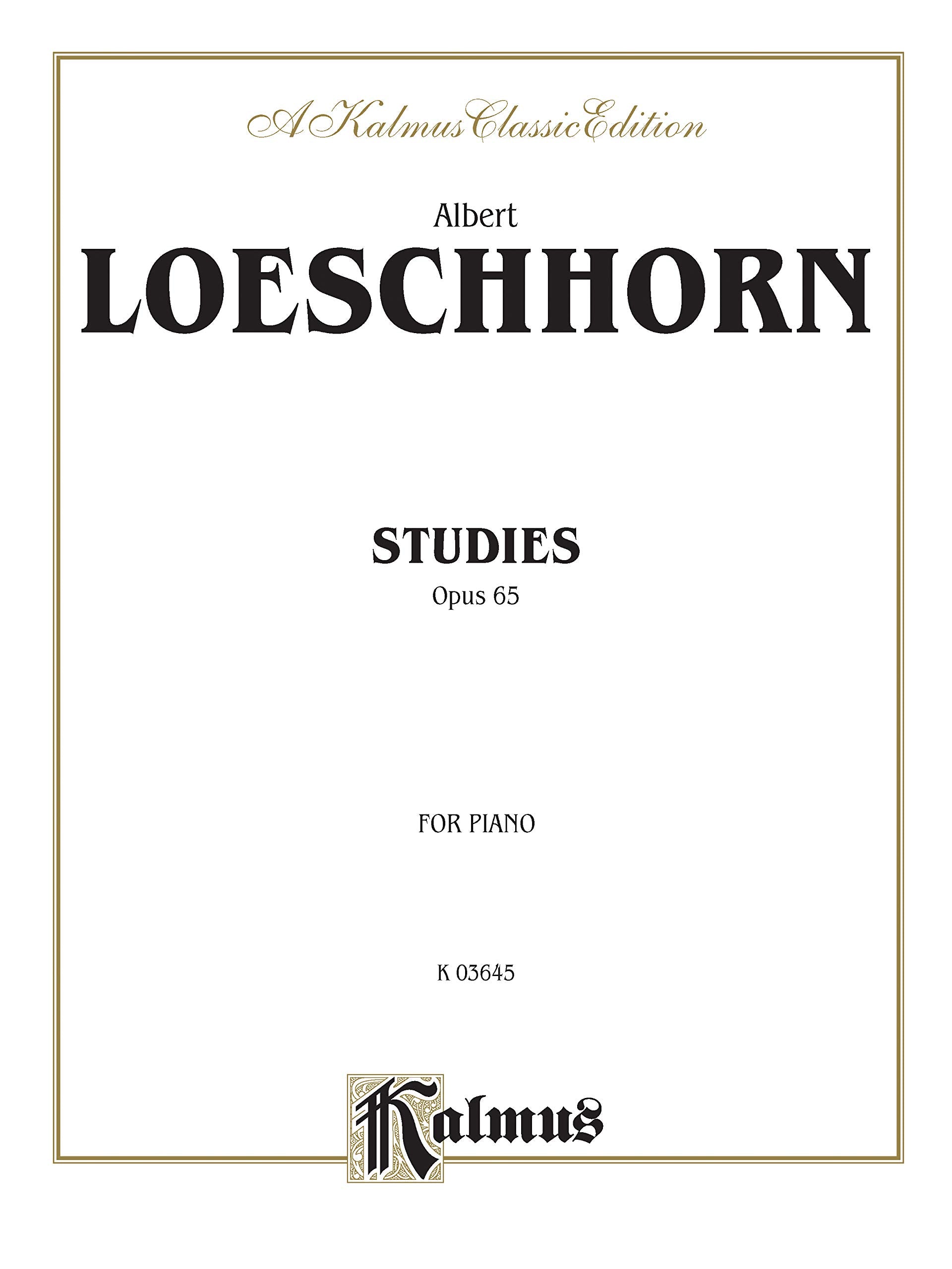 Loeschorn Studies, Op. 65 for Piano (Kalmus Edition),Used