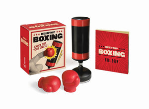 Running Press Mini Editions Desktop Boxing Stress Relief Game - Red Paper Edition