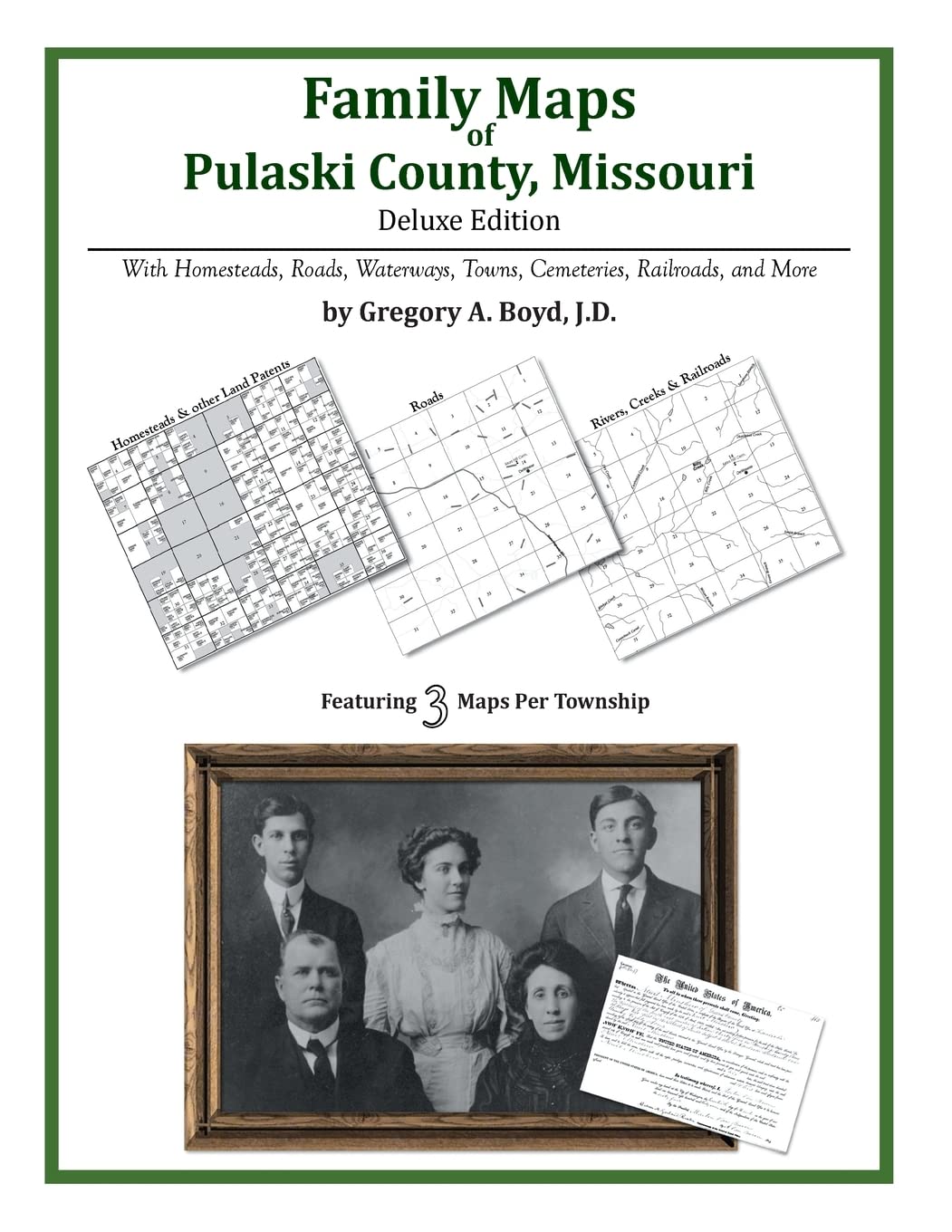Family Maps of Pulaski County, Missouri,Used