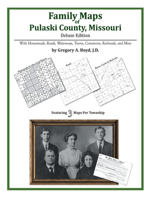 Family Maps of Pulaski County, Missouri,Used