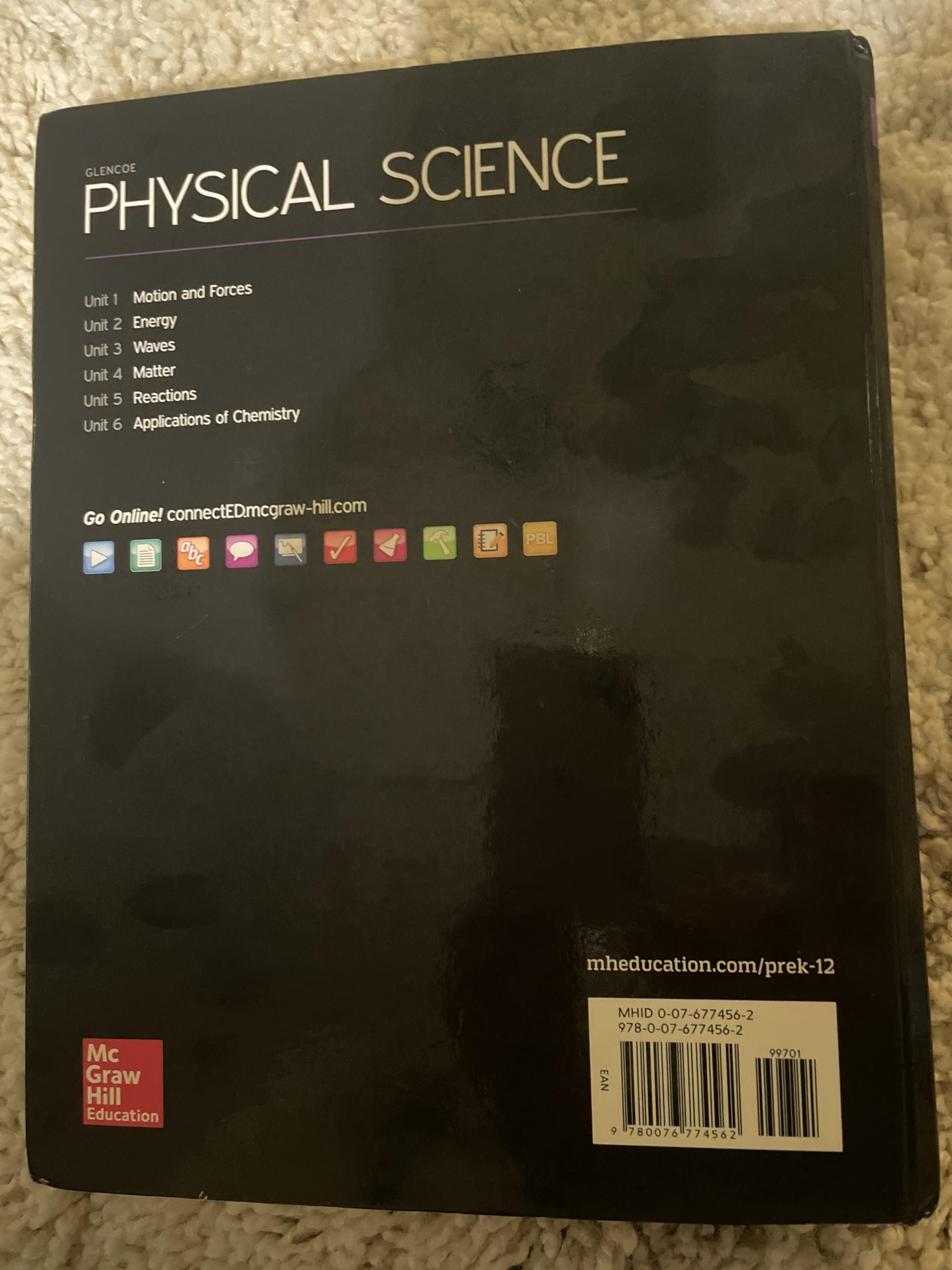 Glencoe Physical Science, Student Edition-used