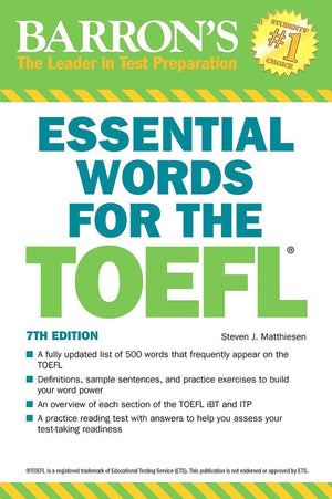 Essential Words For The Toefl (Barron'S Test Prep)