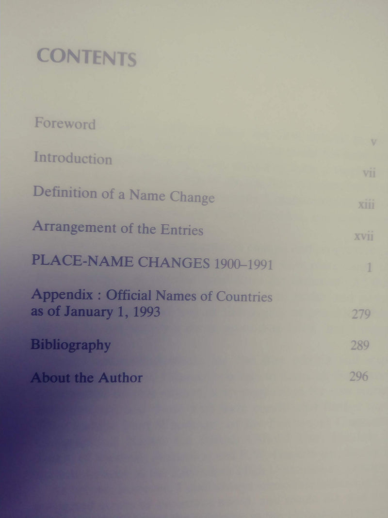 PlaceName Changes, 19001991,Used