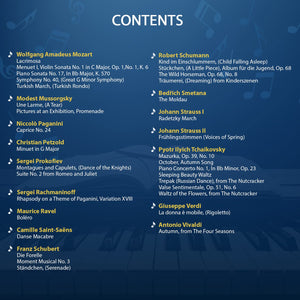 Classical Piano Masterpieces. Piano Sheet Music Book with 65 Pieces of Classical Music for Intermediate Players (+Free Audio) (#,New