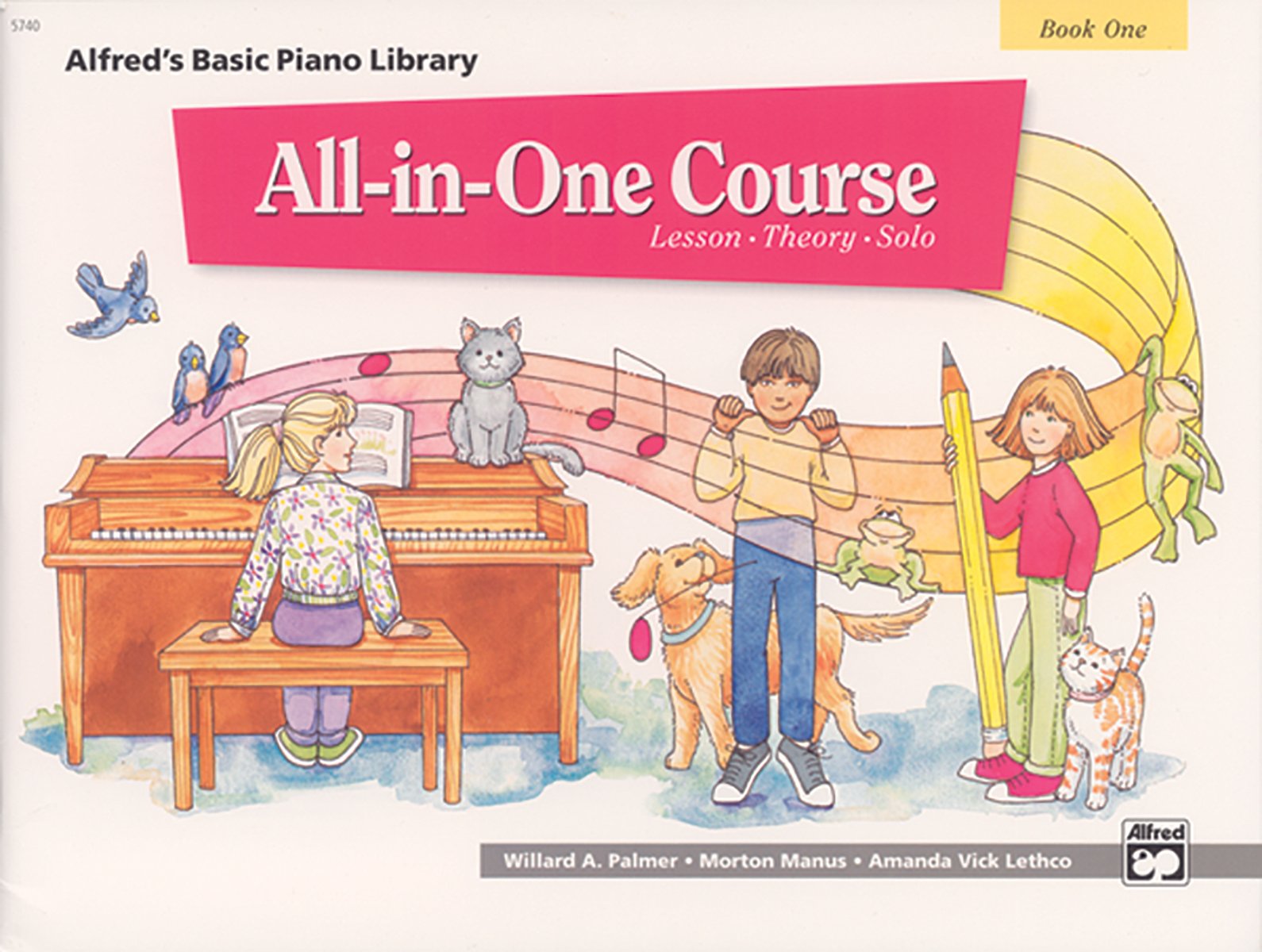 Allinone Course For Children: Lesson, Theory, Solo, Book 1 (Alfred'S Basic Piano Library)