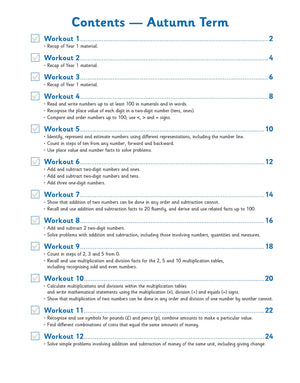 New KS1 Maths 10Minute Weekly Workouts  Year 2 (CGP KS1 Maths),Used