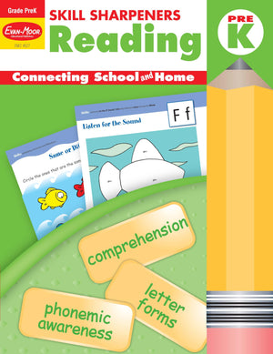 Skill Sharpeners: Reading, Grade Prek Workbook,New