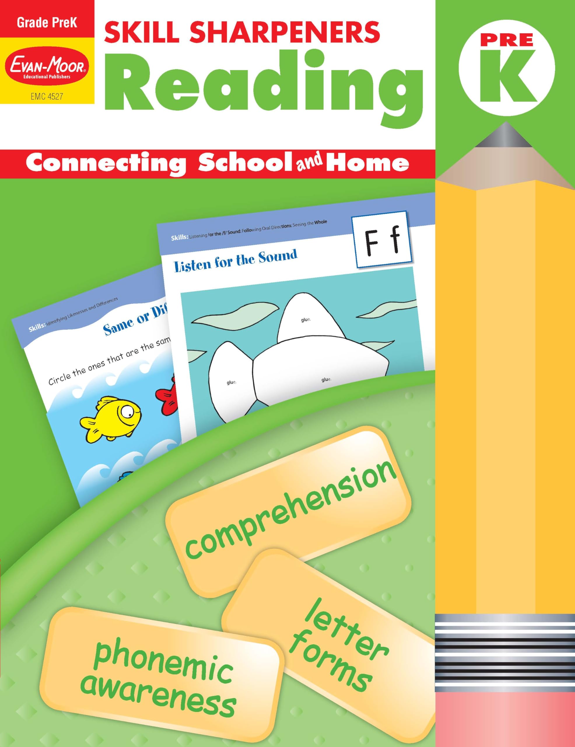 Skill Sharpeners: Reading, Grade Prek Workbook,Used