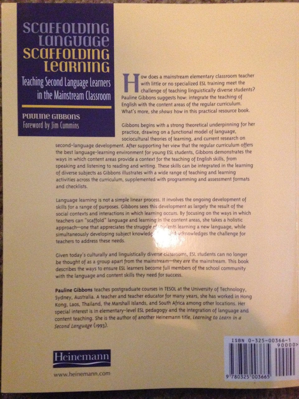 Scaffolding Language, Scaffolding Learning: Teaching Second Language Learners in the Mainstream Classroom,Used