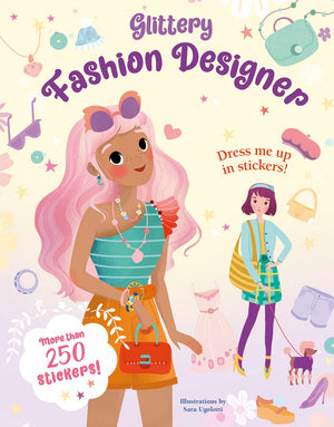 Glittery Fashion Designer Sticker Book,New