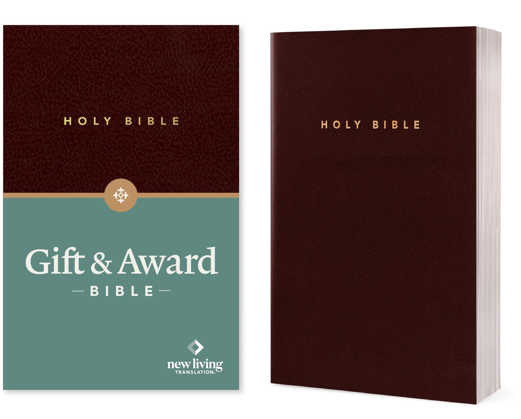 Gift and Award Bible NLT (Imitation Leather, Burgundy/maroon, Red Letter),New
