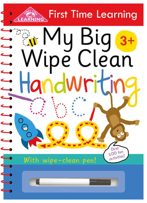 My First Time Learning: My Big Wipe Clean Handwriting: WipeClean Workbook,Used