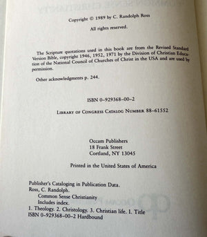 Common Sense Christianity,Used