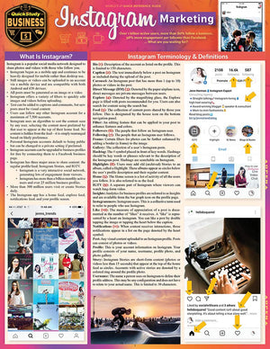 Instagram Marketing: A Quickstudy Laminated Reference Guide,Used