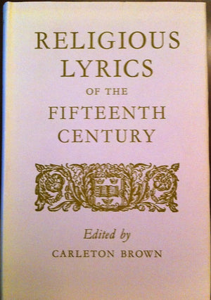 Religious Lyrics of the 15th Century,Used