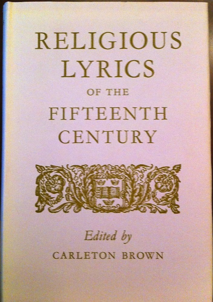 Religious Lyrics of the 15th Century,Used
