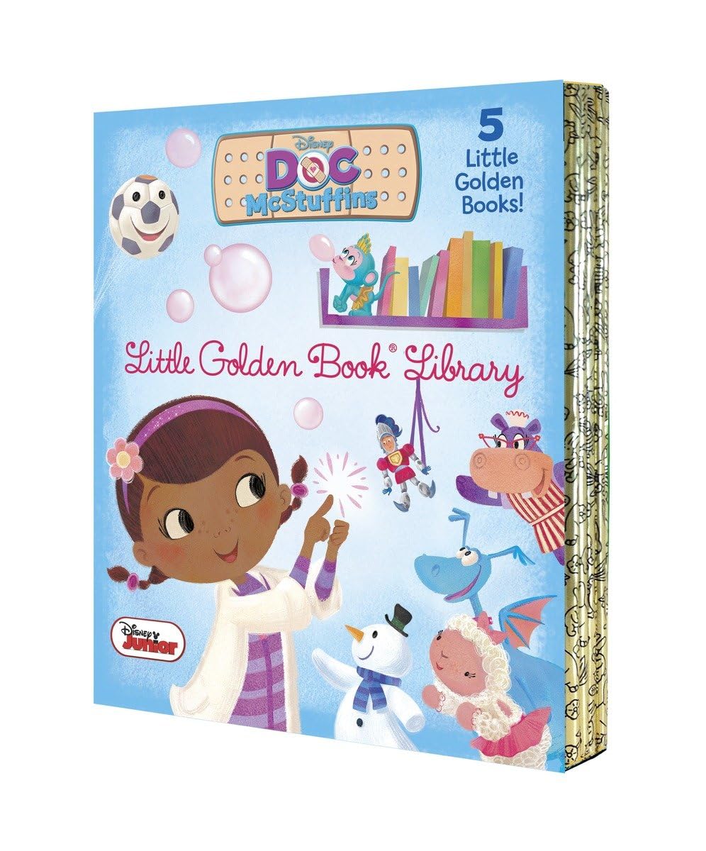 Doc Mcstuffins Little Golden Book Library (Disney Junior: Doc Mcstuffins): As Big As A Whale; Snowman Surprise; Bubblerific!; B