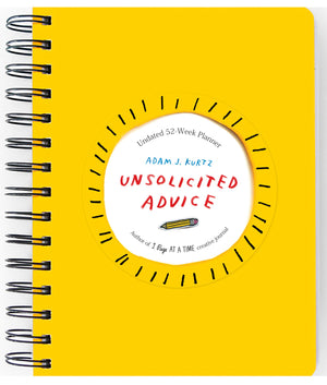 Unsolicited Advice Planner: Undated 52 Week Planner,Used