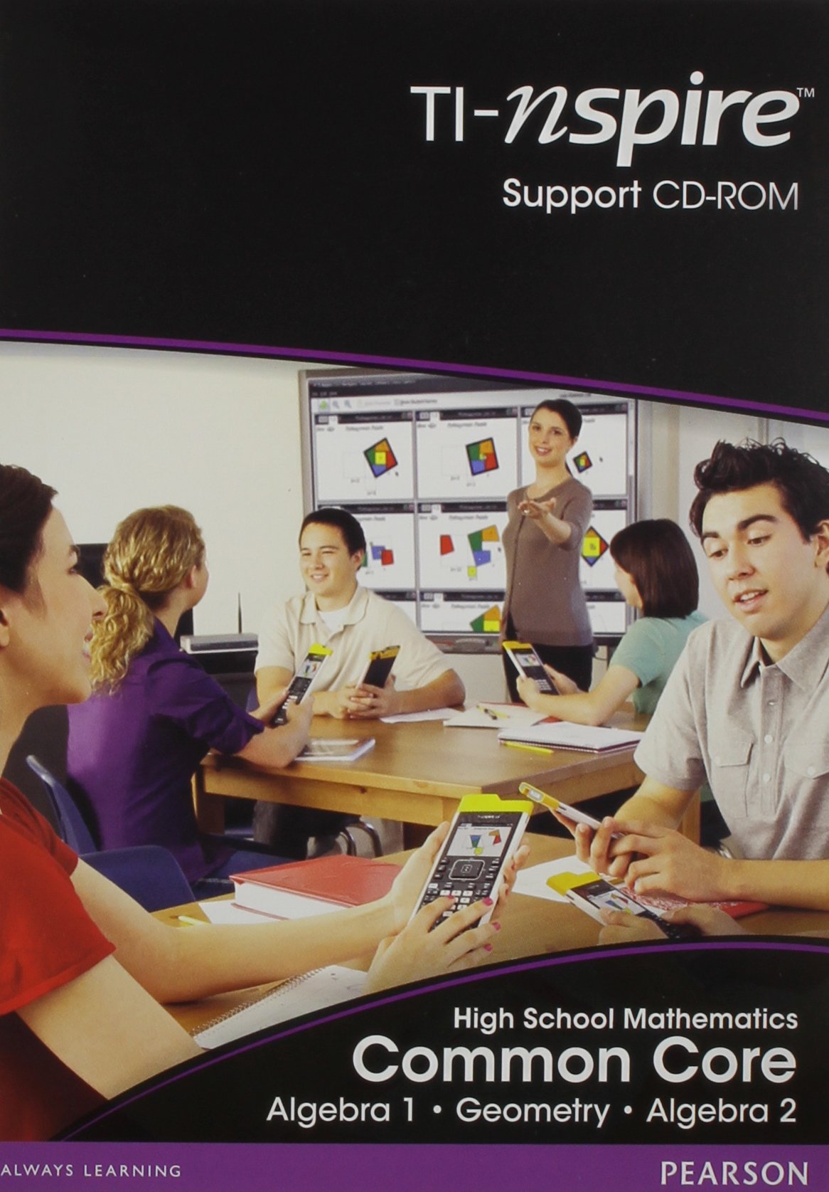 High School Math Common Core Standards Version Ti Nspire Lesson Supportcd (For Algebra 1, Geometry, Algebra 2)-new,New