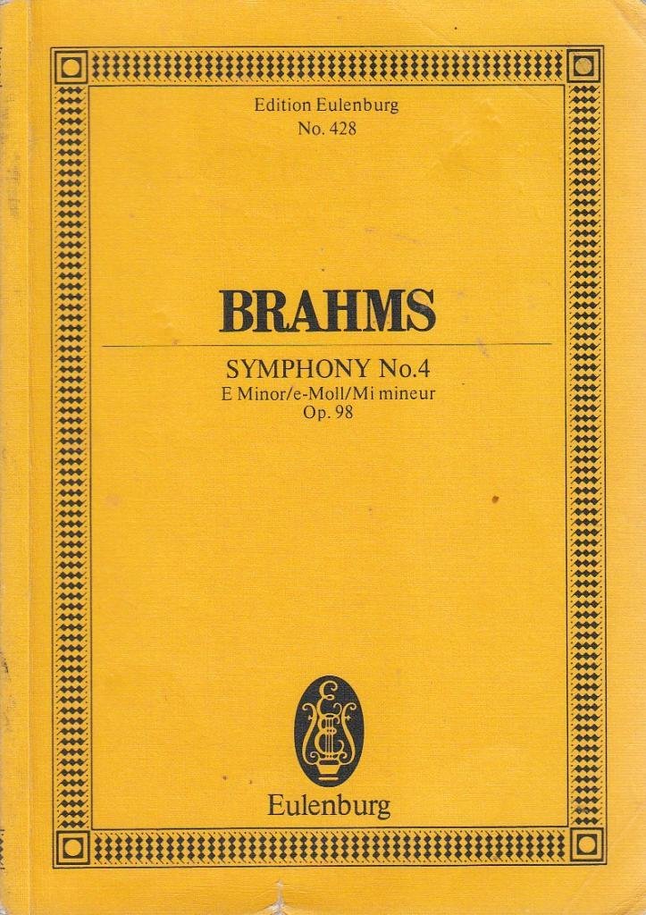 Symphony No. 4 in E minor, Op. 98: Study Score,Used