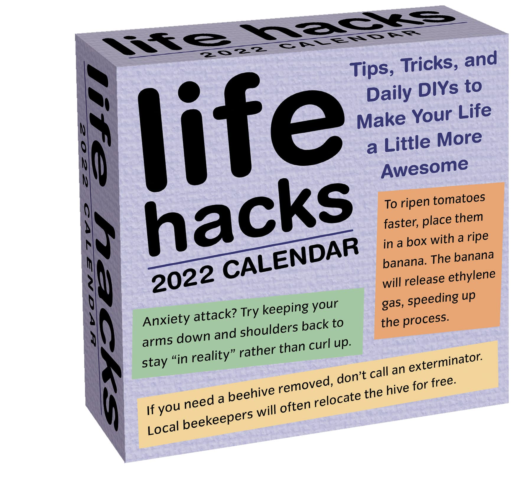 Life Hacks 2022 DaytoDay Calendar: Tips, Tricks, and Daily DIYs to Make Your Life a Little More Awesome,Used