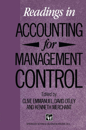 Readings in Accounting for Management Control (Chapman & Hall Series in Accounting and Finance),Used
