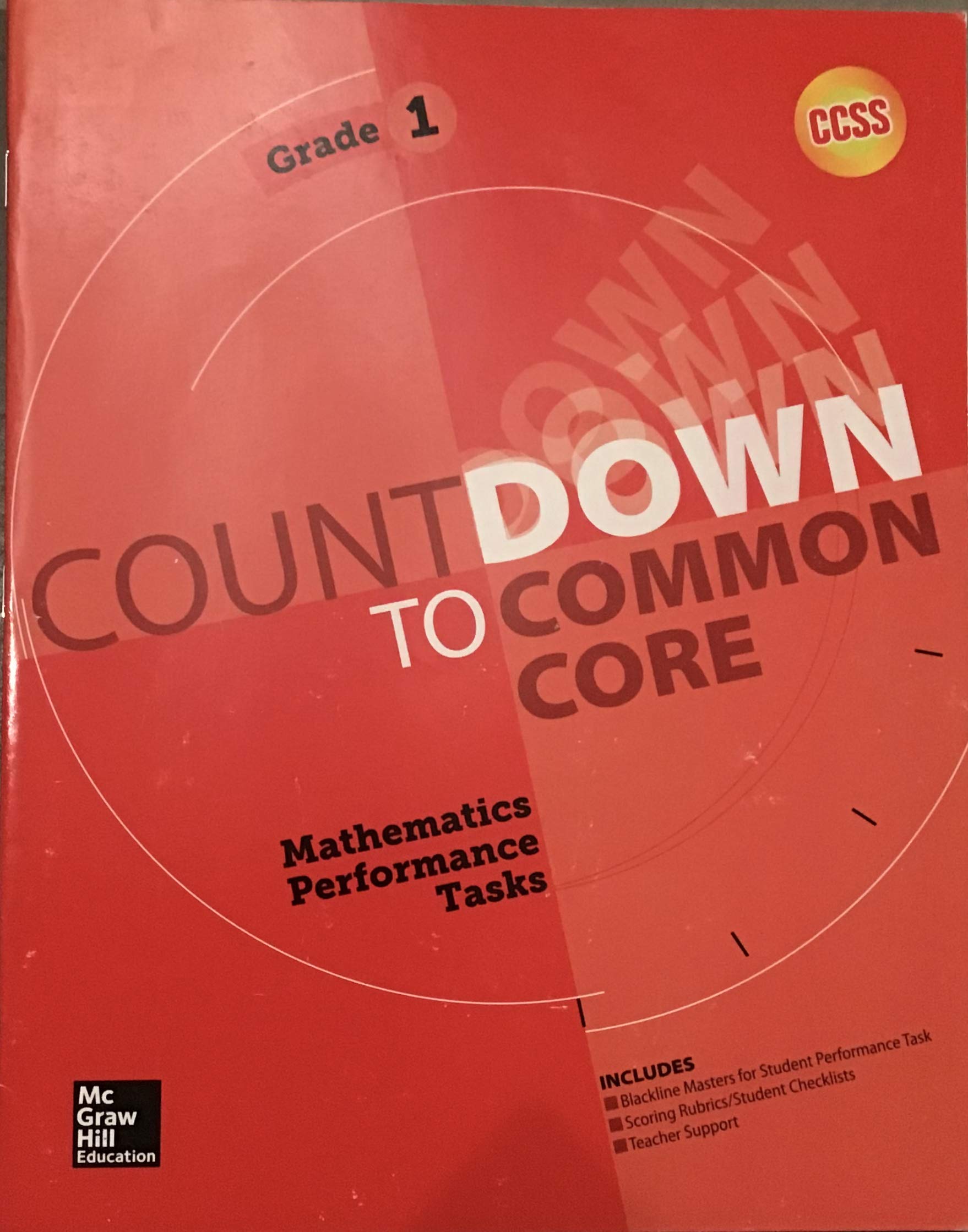 My Math Countdown to Common Core Mathematics Performance Tasks Gr 1 (ELEMENTARY MATH CONNECTS),Used