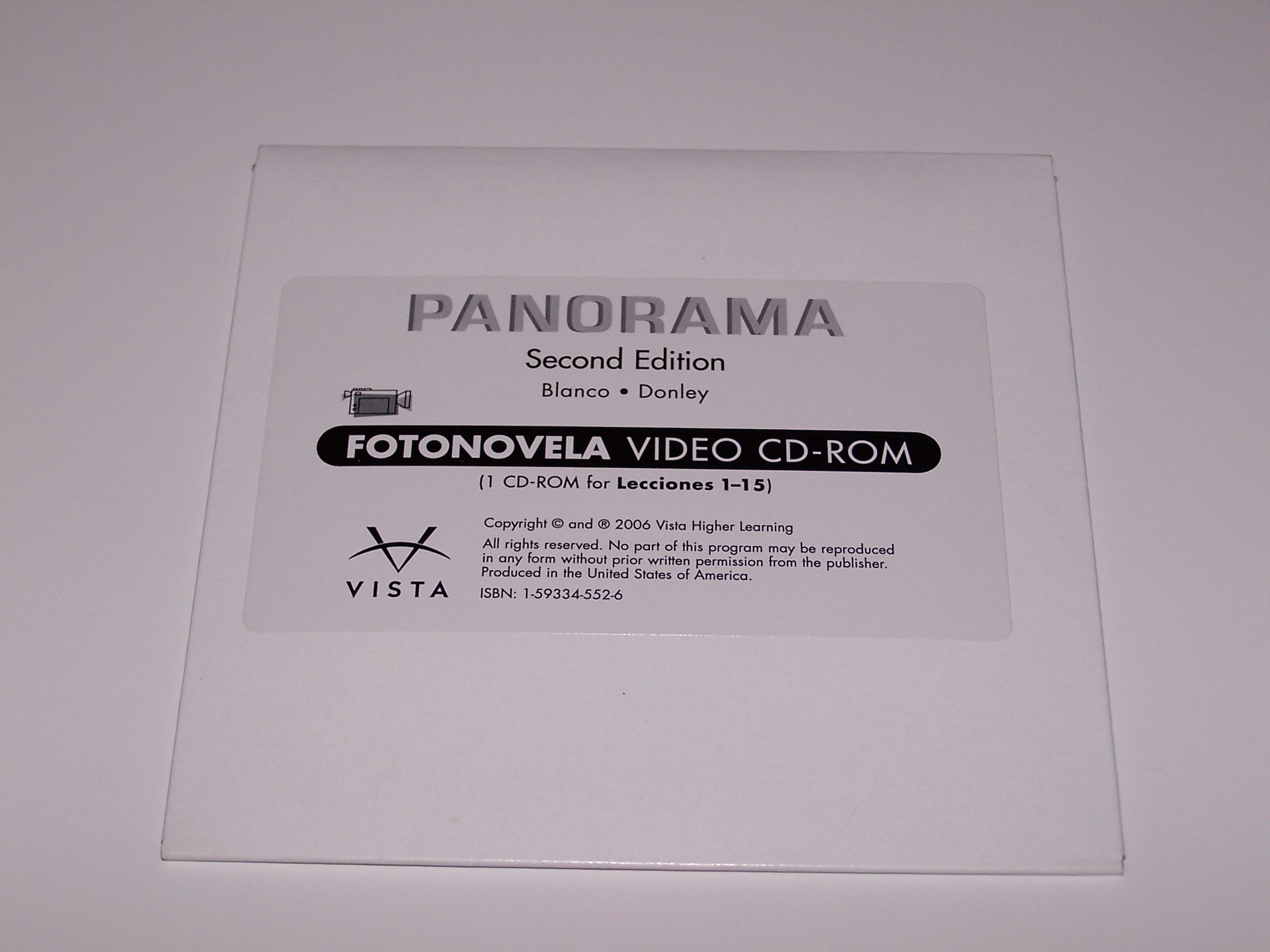 Panorama 2/E Fotonovela Video Cdrom,Used