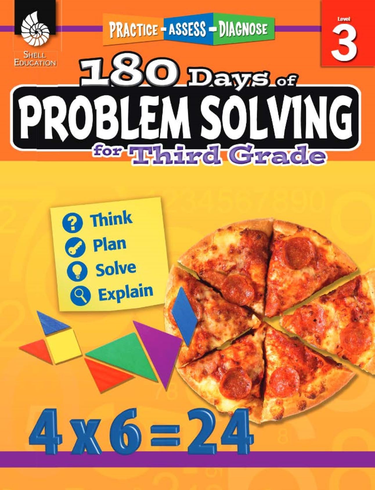 180 Days of Problem Solving for Third Grade  Build Math Fluency with this 3rd Grade Math Workbook (180 Days of Practice),Used