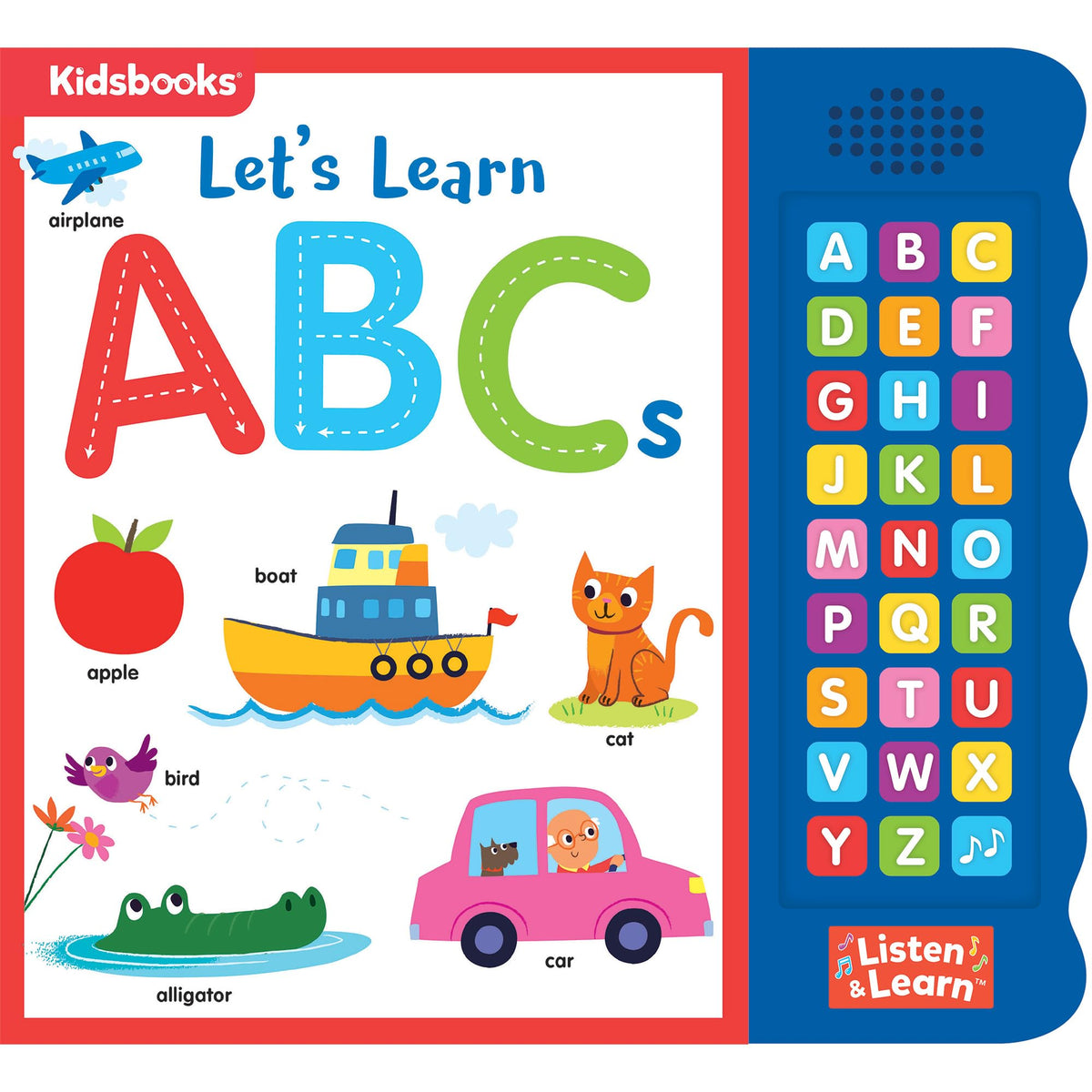 Let’s Learn ABCs – Interactive Toddler Sound Book with 27 Buttons | Tracing, Alphabet Song, Childrens Board Book | Learn Letters & First Words | Fun Learning Activities for Boys & Girls